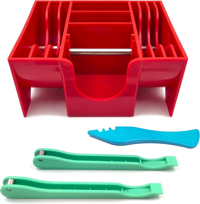 ARTKINGTO Copper Foil Hand Foiler and Foil Dispenser Kits (Dispenser Red) - Image 1